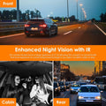 RexingUSA V2 PRO AI Dash Cam 3-Channel Front/Cabin/Rear (Refurbished) by DailySale