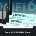 Reyee WiFi 6 AX3200 Wireless Internet High Speed Smart Router (Refurbished) by DailySale