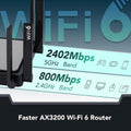Reyee WiFi 6 Router AX3200 Wireless Internet High Speed Smart Router with 8 Omnidirectional Antennas (Refurbished) by DailySale