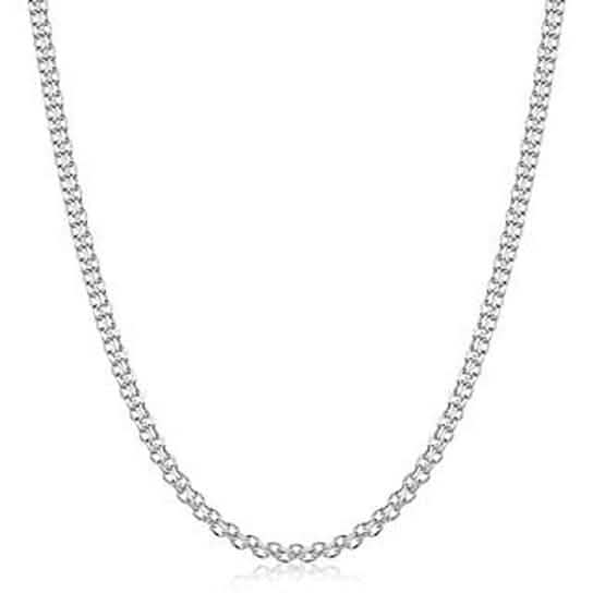 Rhodium Filled High Polish Finish Bismark Chain 20'' by DailySale