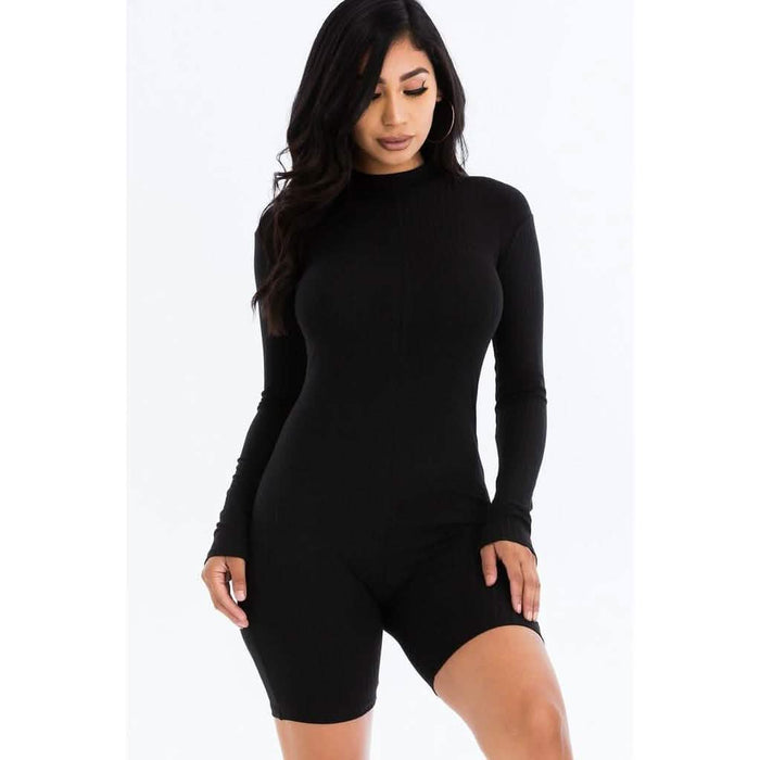 Ribbed Knit Romper by DailySale