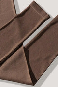 Ribbed Sports Bodysuit - Brown by Boutique 23