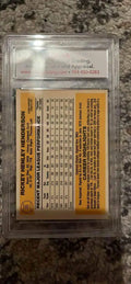 Rickey Henderson 1983 Donruss Oakland Athletics MLB Card PAAS NM-MT 8.5 by Price Is Right Miami