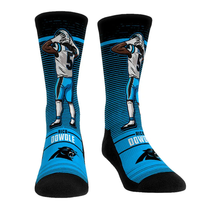 Rico Dowdle - Carolina Panthers - Celebration by Rock 'Em Socks