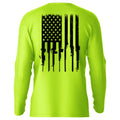 Rifle Flag - Hi-Visibility UPF 50 Long Sleeve Sun Shirt by Armed American Supply