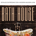 Rinse And Relax Bath House Sign by Tailored Canvases