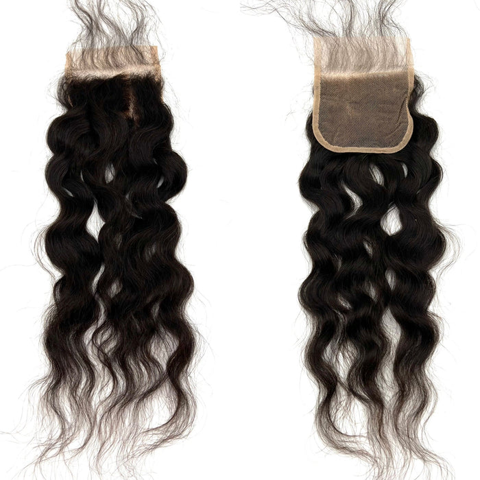 RIO Egyptian Human Hair Closure 4x4 Natural Black