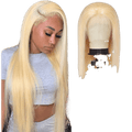 Rio Ukrainian Straight Human Hair Lace Front Wig - Choose Length