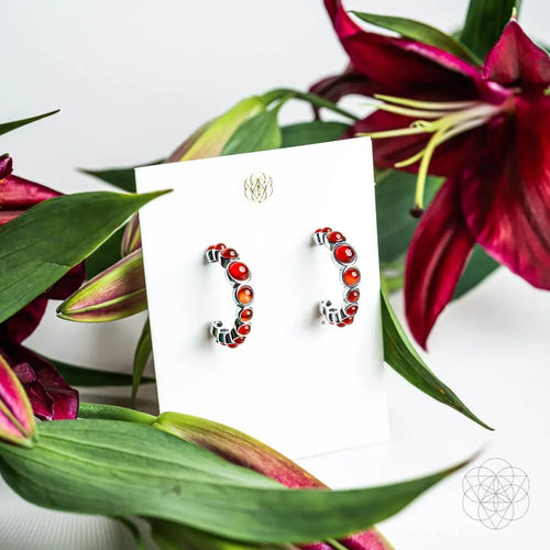 Rising Phoenix: Carnelian Earrings of Ambition by Conscious Items