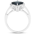1.99 Carat Genuine London Blue Topaz & White Topaz .925 Sterling Silver Ring by Bids.com