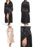 Flora by Flora Nikrooz Plus Size Satin Stella Robe by Vanessa Jane