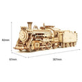 Robotime 308pcs DIY Movable 3D Prime Steam Train Wooden Puzzle Model Toy by DailySale