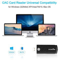 Rocketek DOD Military USB Common Access CAC Memory Card Reader by DailySale