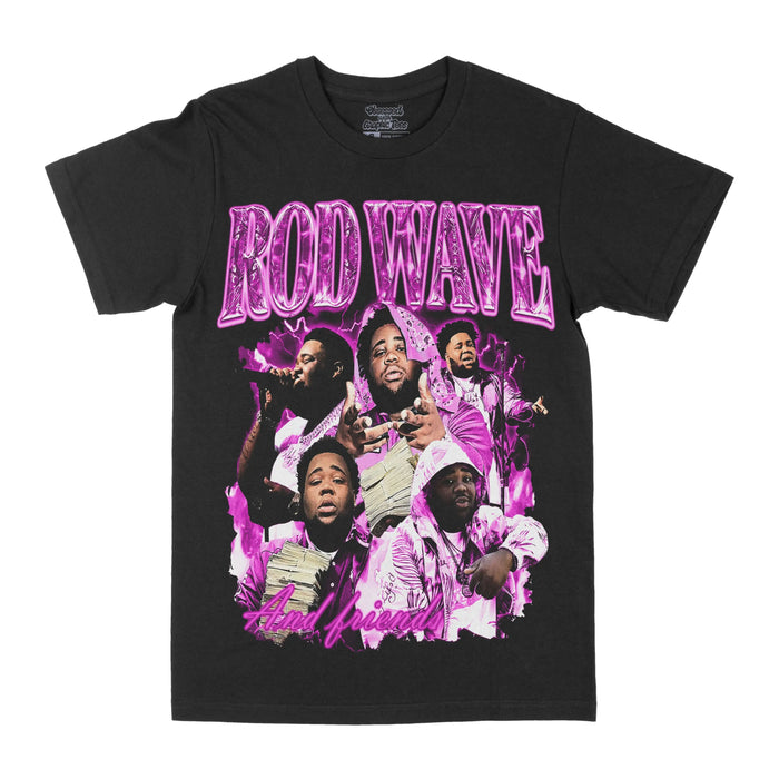 Rod Wave & Friends Black Graphic Tee by Obsessed with graphic tees