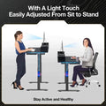 Rolanstar Single Motor Free Standing Electric Height Adjustable Desk by DailySale