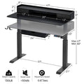 Rolanstar Single Motor Free Standing Electric Height Adjustable Desk by DailySale