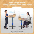 Rolanstar Single Motor Free Standing Electric Height Adjustable Desk by DailySale