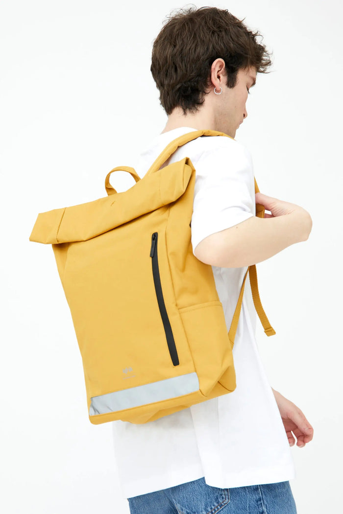 Roll Reflective Backpack Mustard by Lefrik USA