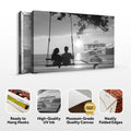Romantic Swing Family Names Sign by Tailored Canvases