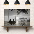 Romantic Swing Family Names Sign by Tailored Canvases