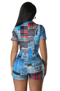 Denim Illusion Romper by The House of Stylez