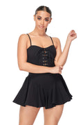 Laced Up Romper by The House of Stylez