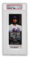 Ronald Acuna Jr. Signed 2018 Rookie Season MLB Ticket Inscribed "RC Season" (PSA) by Price Is Right Miami