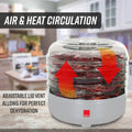 Ronco 5-Tray Dehydrator, Food Preserver, Quiet Dehydrating and Easy to Use by DailySale