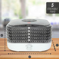 Ronco Turbo EZ-Store 5-Tray Dehydrator with Convection Air Flow by DailySale