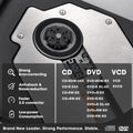ROOFULL External CD DVD Drive USB 3.0 CD-Burner Premium Portable CD-ROM DVD+/-RW Optical Disc Drive Player Reader Rewriter (Refurbished) by DailySale