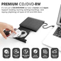 ROOFULL External CD DVD Drive USB 3.0 CD-Burner Premium Portable CD-ROM DVD+/-RW Optical Disc Drive Player Reader Rewriter (Refurbished) by DailySale