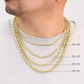 Rope Chain in Yellow Gold - 6mm by DailySale