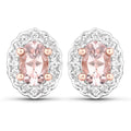 Rose Gold Morganite Jewelry Set by Fine Color Jewels