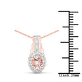 Rose Gold Morganite Jewelry Set by Fine Color Jewels