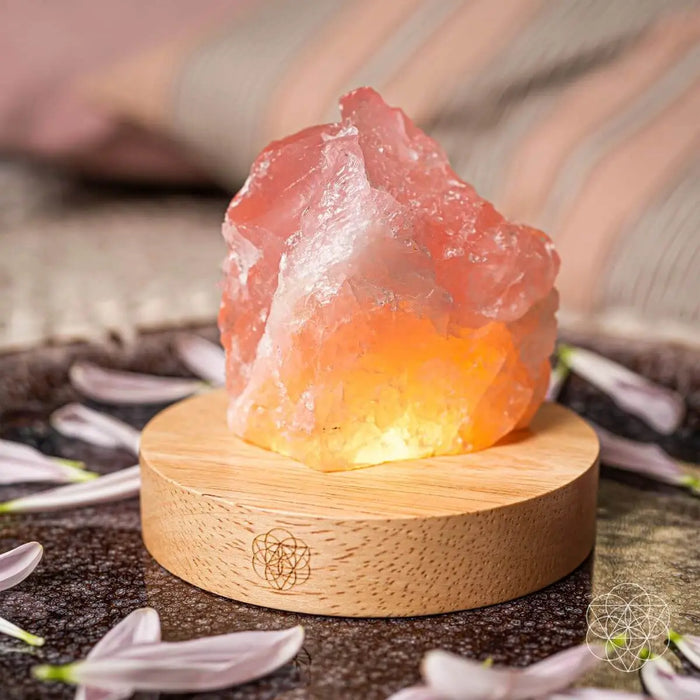 Rose Quartz Lamp of Compassion by Conscious Items