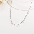 Rose Quartz Layer Necklace by Fine Color Jewels