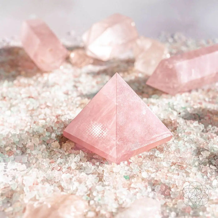 Rose Quartz Pyramid of Fertility by Conscious Items