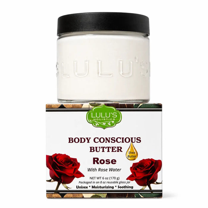 Rosewater Whipped Body Butter – Hydrating, Skin-Softening Care by Lulu’s Holistics