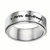 Rotatable Stainless Steel Anxiety Ring