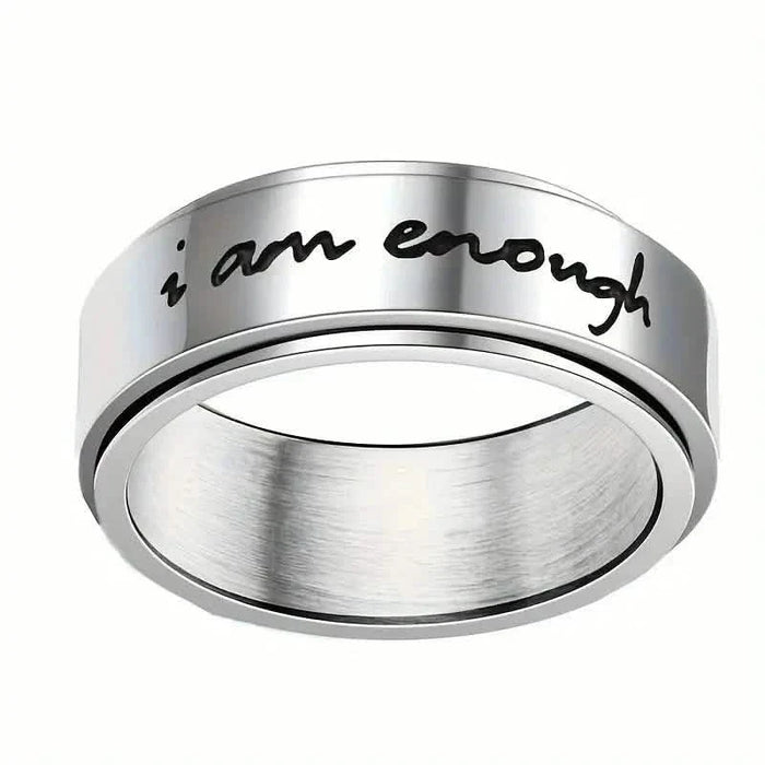Rotatable Stainless Steel Anxiety Ring by DailySale