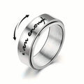 Rotatable Stainless Steel Anxiety Ring by DailySale