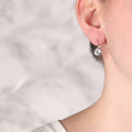 Round Cut Gemstone Leverback Earrings by DailySale