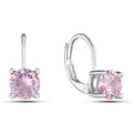Round Cut Gemstone Leverback Earrings by DailySale