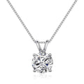 Round Cut Solitaire Crystal Pendant Necklace by DailySale
