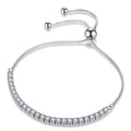 Round Cut Swarovski Elements Crystal Adjustable Tennis Bracelet by DailySale