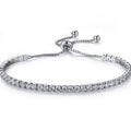 Round Cut Swarovski Elements Crystal Adjustable Tennis Bracelet by DailySale
