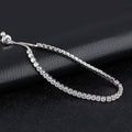 Round Cut Swarovski Elements Crystal Adjustable Tennis Bracelet by DailySale