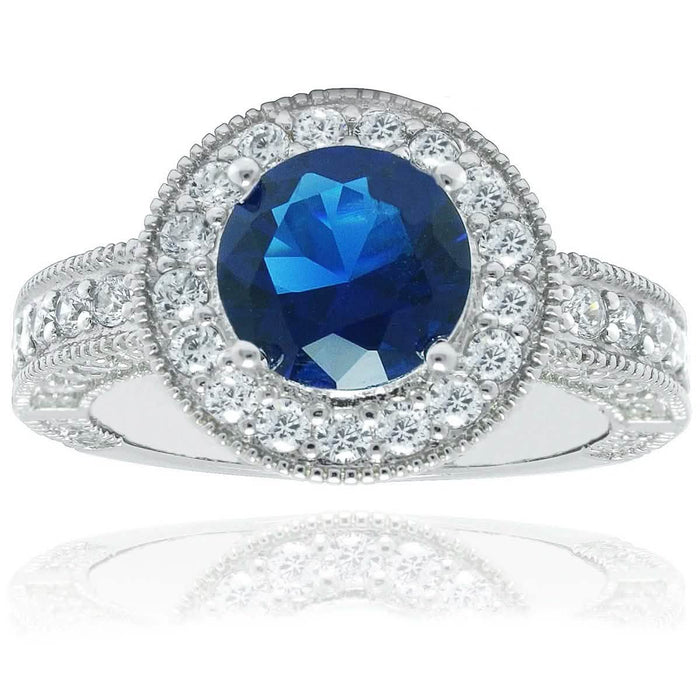 Round Halo Colored Rings by DailySale
