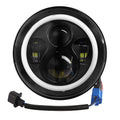 Round LED Headlight Halo Angel Eyes for Jeep Wrangler by DailySale
