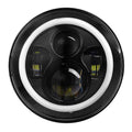 Round LED Headlight Halo Angel Eyes for Jeep Wrangler by DailySale